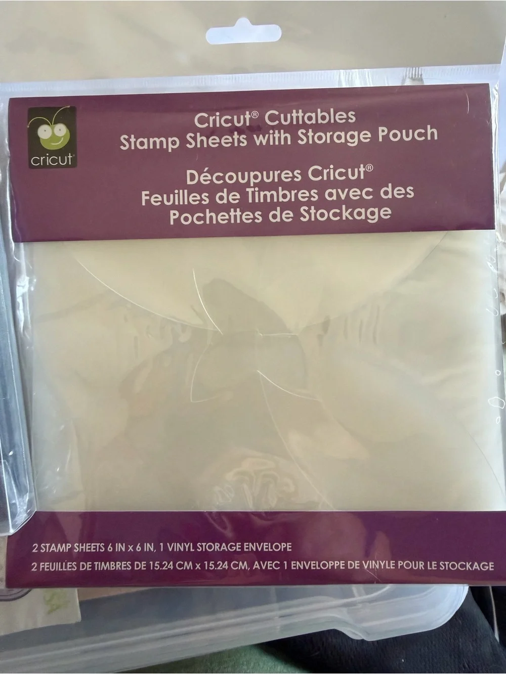 Cricut Cuttables Stamp Kit  Acrylic Blocks & Stamp Sheets with Storage Pouch